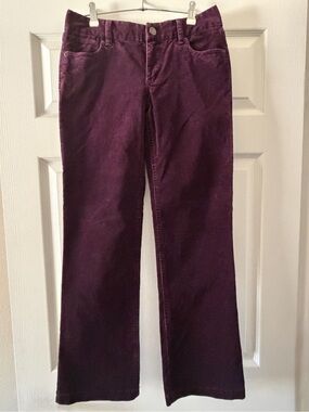 J. Crew Eggplant Purple Favorite Fit Stretch Vintage Corduroy Pants